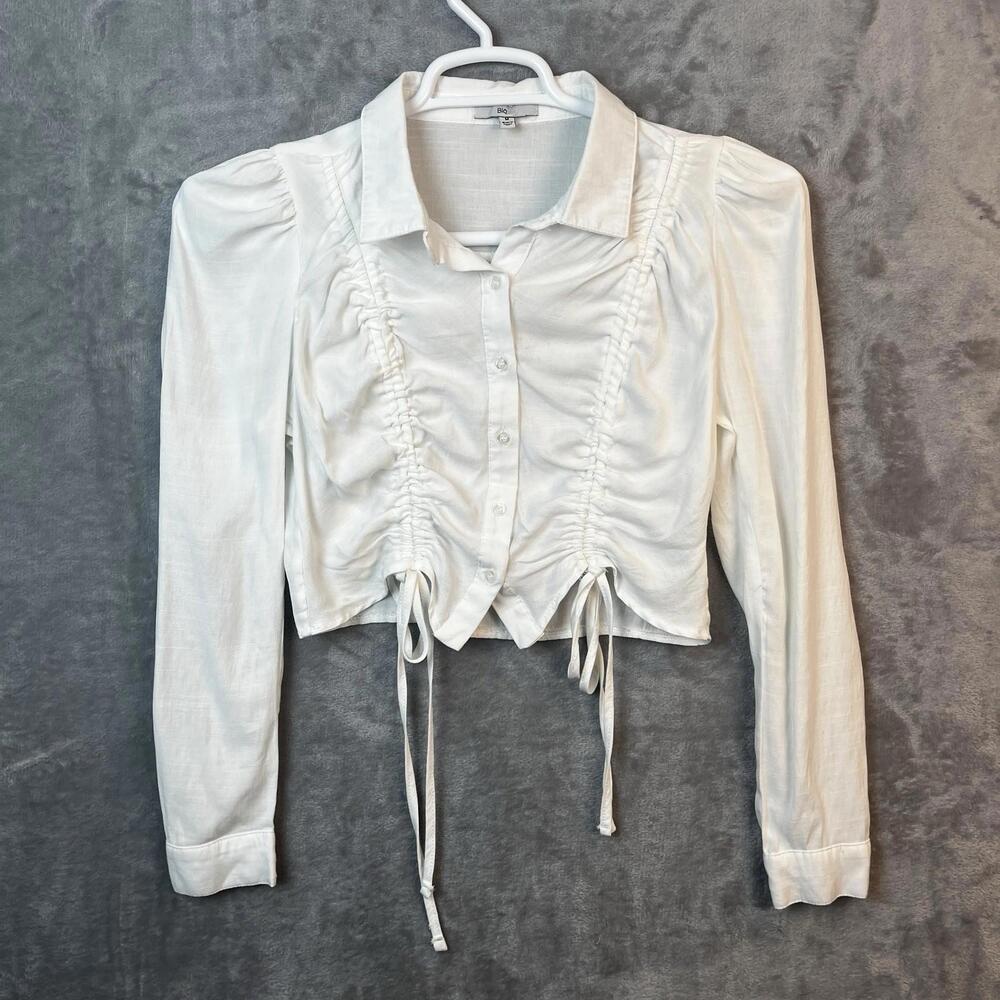 Blashe Womens Cropped‎ Shirt Size Medium Bohemian Y2K Light Academia Victorian